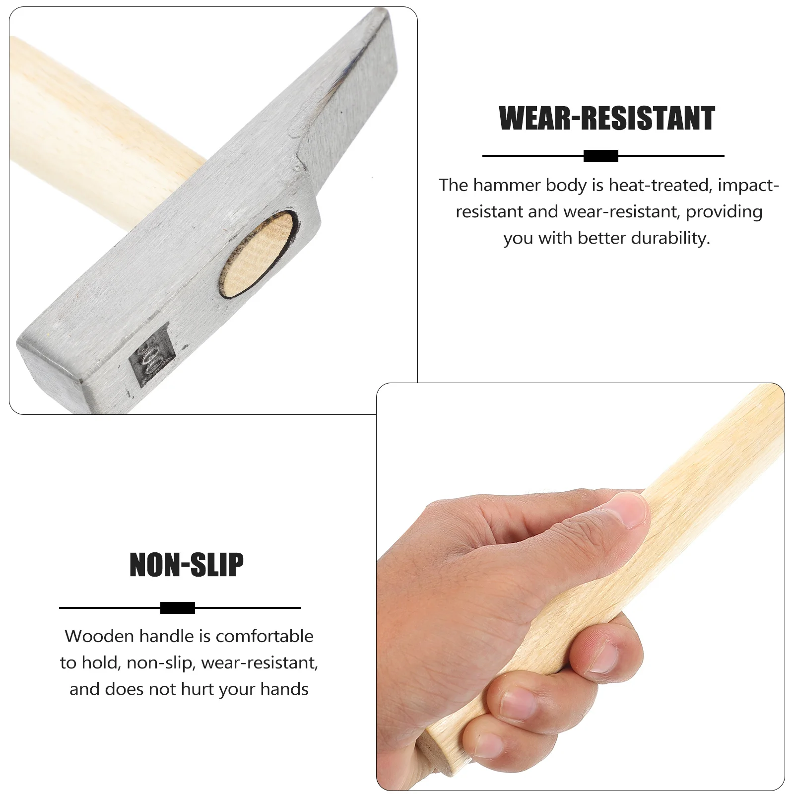 

Duckbill Hammer High Hardness Impact Resistant Wear Resistant Practical Flat Head Non Slip Woodworking Tool Duckbill Hammer