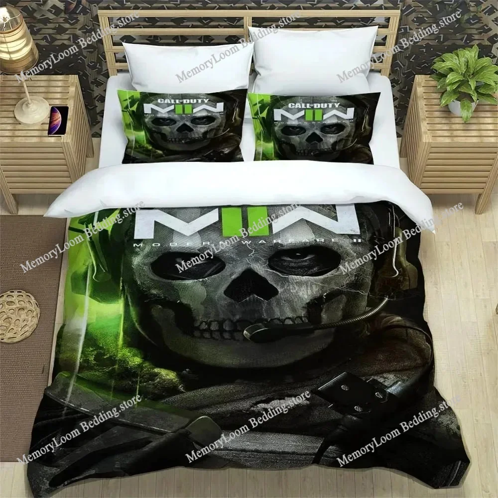 

3D Printing Trendy Soft COD Call Of Duty Game Bedding Set Duvet Cover Pillowcase Comforter King/Queen Size Boys Adult Bed Set