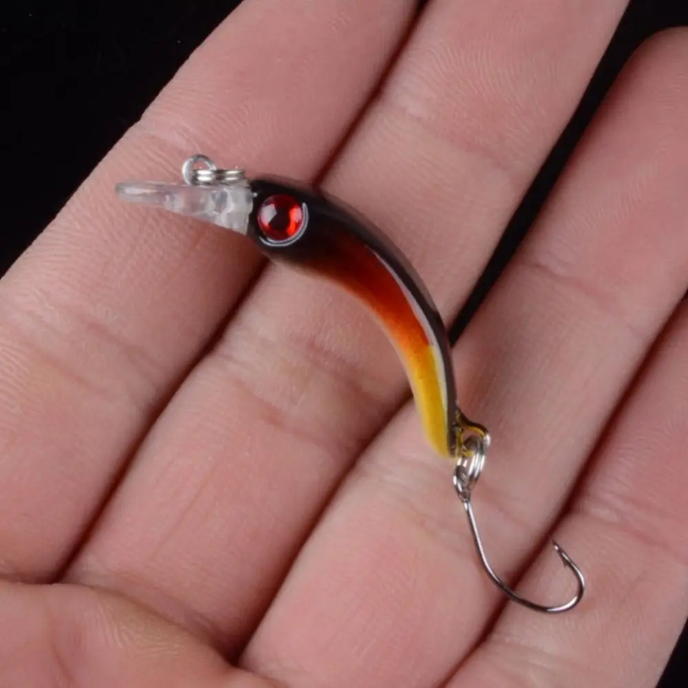 

Fishing Tackle ABS Metal Fishing Jig Lure 4cm/1.5g Multicolor Artificial Lures Floating Minnow Baits Winter Fishing