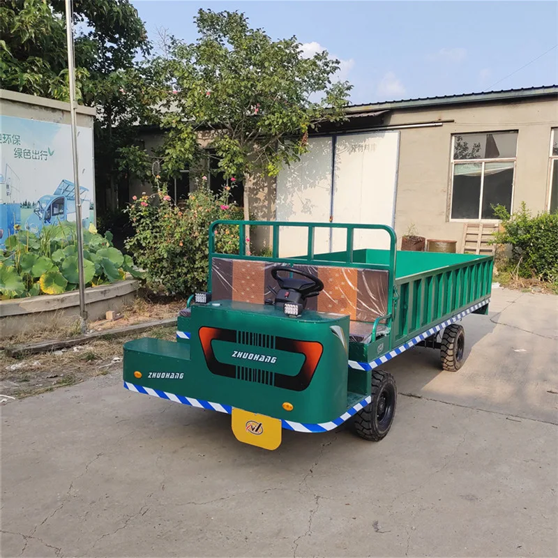 Four-wheel electric flatbed trucks and electric trucks