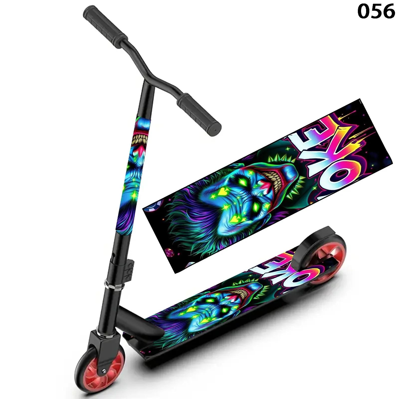 1 ملصق لوح التزلج المضيء للجوكر - DIY رائع للكهرباء والمحمولة القابلة للطي ودراجات المدينة للركاب شديدة التحمل