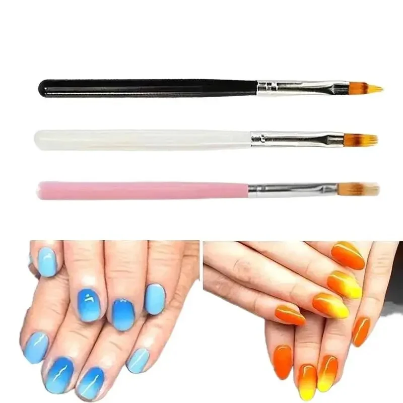 1/2/3/4pcs Nail Art Brush Lace Ombre Design Acrylic Nail Gradient Pen DIY UV Gel Painting Drawing Flowers Manicure Salon Tools