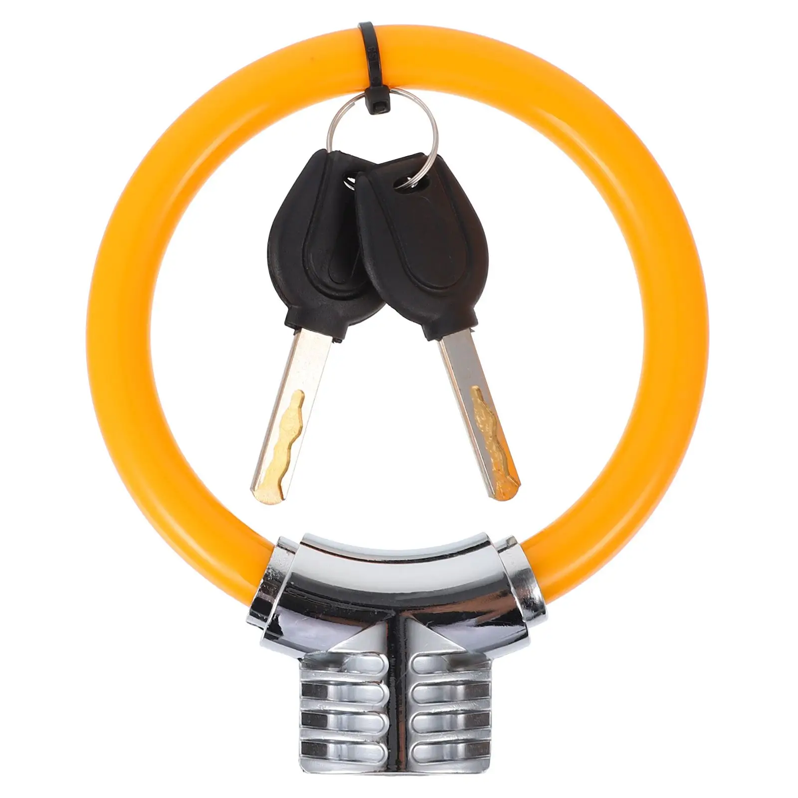 Portable Mini Bike Lock Anti Theft Ring Shaped Zinc Alloy Steel Cable High Security Long Service Padlock