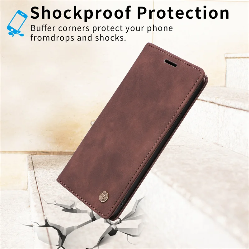 Poco X3 Suction Cup Case For Xiaomi Poco X3 Pro Leather Book Cover For Xiaomi POCO X3 NFC PocoF3 Fundas Phone Wallet Cases Coque