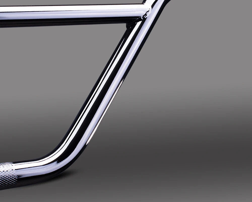 Funsea Lenkrad aus Chromoly # 4130 BMX-Lenker für Wheelie-Stunt-Fahrräder, Schwarz-Chrom-Öl-Slick-Finish, Zeus2 – Detail 3