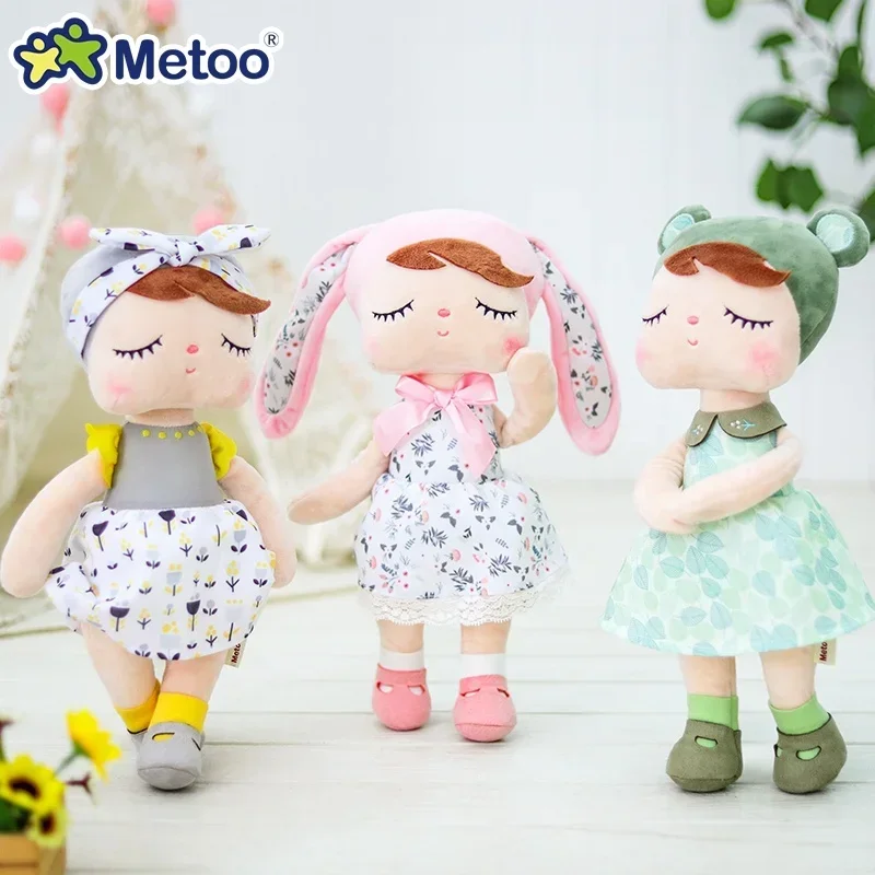 Metoo-muñecos de peluche originales para niñas, juguete Kawaii de primavera-verano, regalo de cumpleaños, Angela