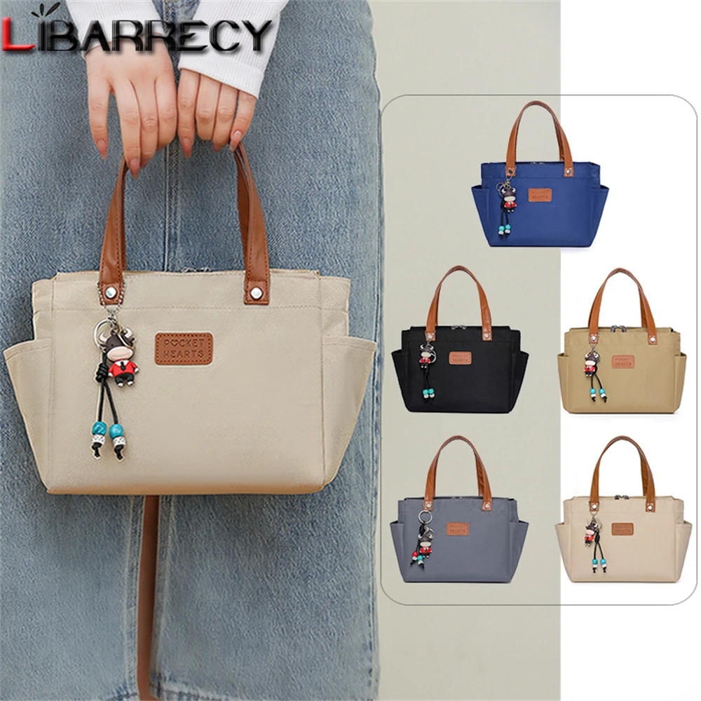 

Fashion Cute Pendant Design Ladies Bag 2023 New Solid Color Women Travel Bags Quality Canvas Women's Handbag Bolsos De Mujer Sac