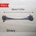 Plateado-30cm-60pcs