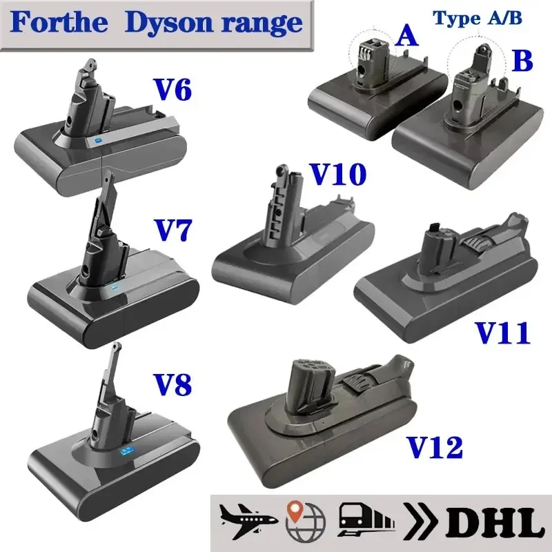 

Для Dyson V6 V7 V8 V10 V11 V12 12,8 мАч Аккумулятор для пылесоса Аккумулятор SV12 для Cyclone Animal Cyclone Total Clean