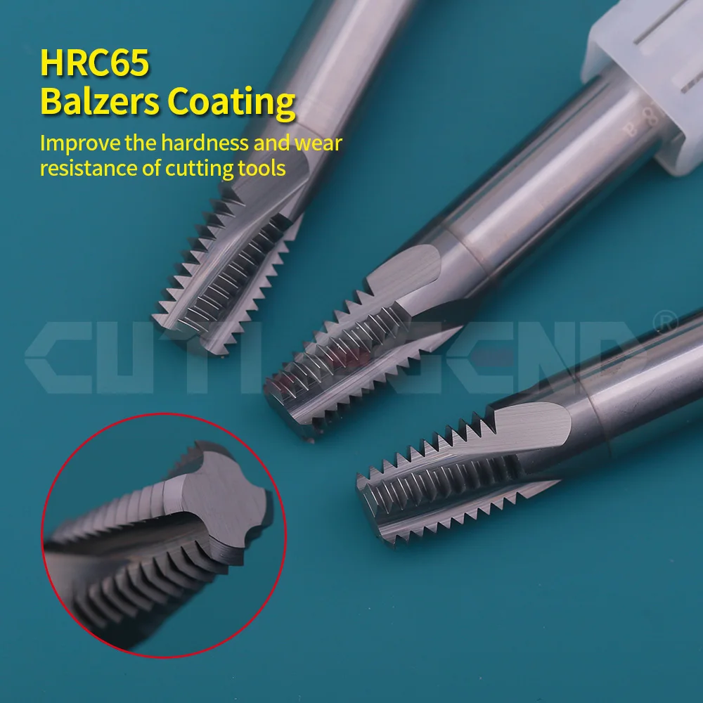 CUTLEGEND HRC65 Carbide pipe thread milling cutter NPT 1/4 3/4 1/16 1/8 3/8 1/2 taper thread NANO Coating For stainless steel
