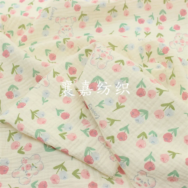 

Cotton Double Gauze, Cartoon Printing, Baby Clothing, Blankets, Bibs, Loungewear Fabrics
