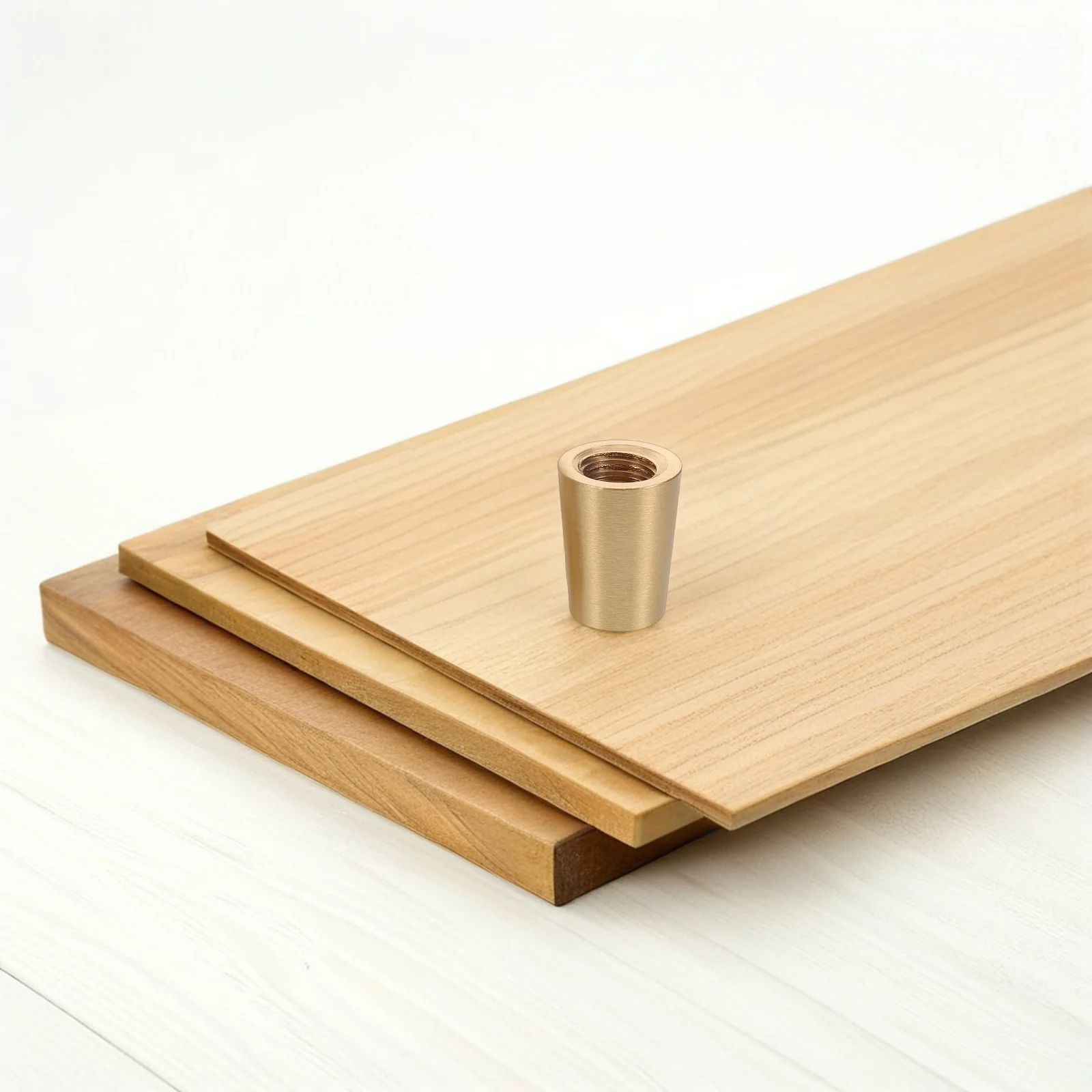 

8 Pcs Wooden Base Copper Foot Mat Cabinet Feet Brass Replacement Board Protector Anti Skid Pad Tray Stand Legs Pads