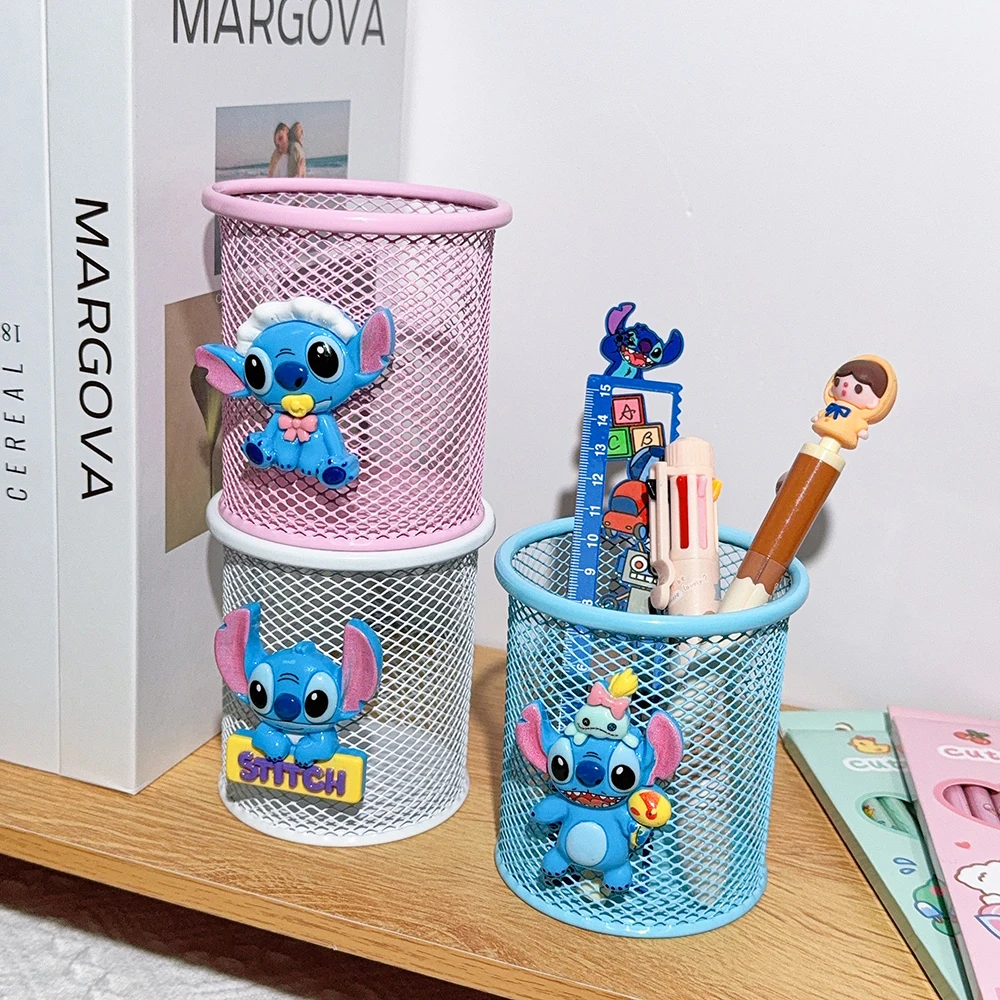 1pcs Cute Cartoon Metal Pencil Holder for Office and Home, Cosmetic Storage, Holiday Gift for Students Perfect Desktop Storage