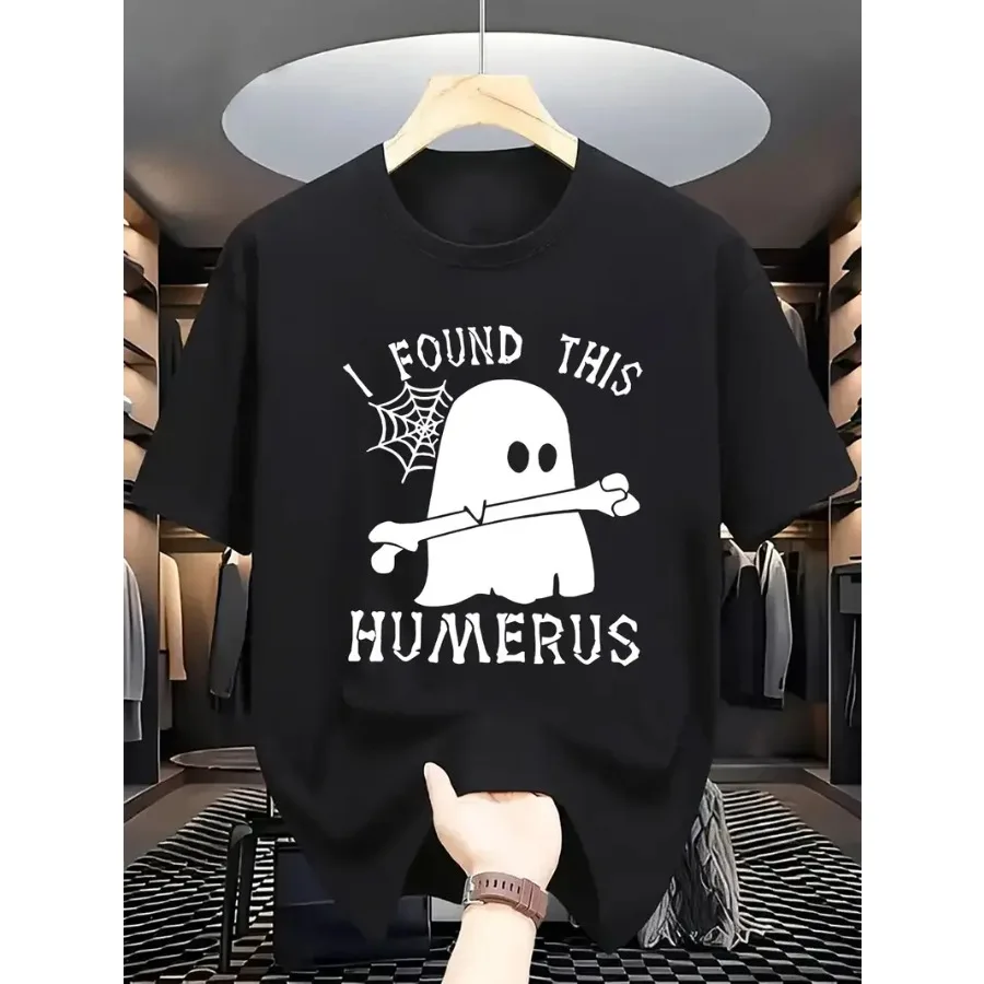 

Halloween Humorous Horror-themed T-shirt Loose And Comfortable Short Sleeves Personalized Pattern