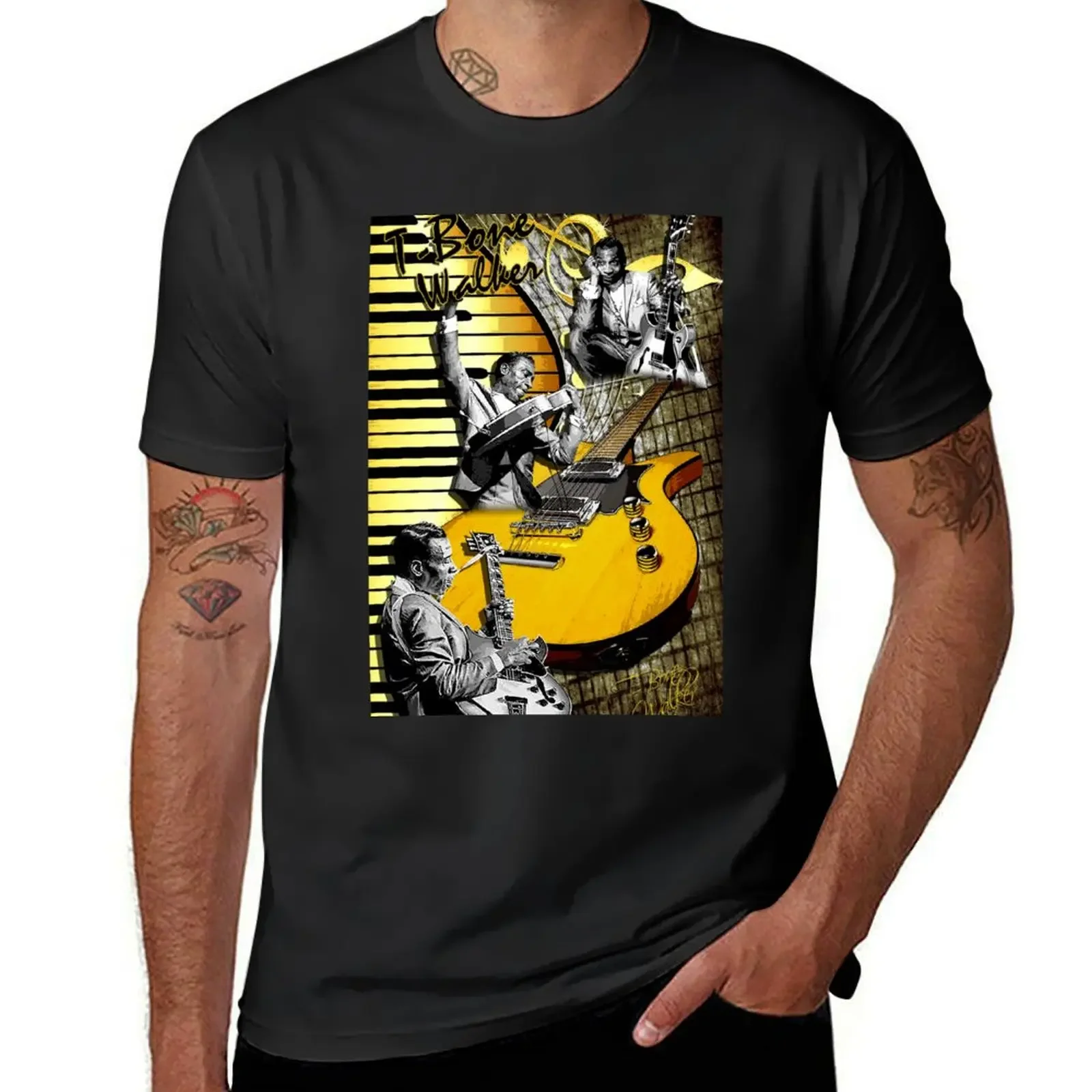 

T-Bone Walker Tribute D-1 Poster T-Shirt tees essential t shirt anime figures sweat shirts, men