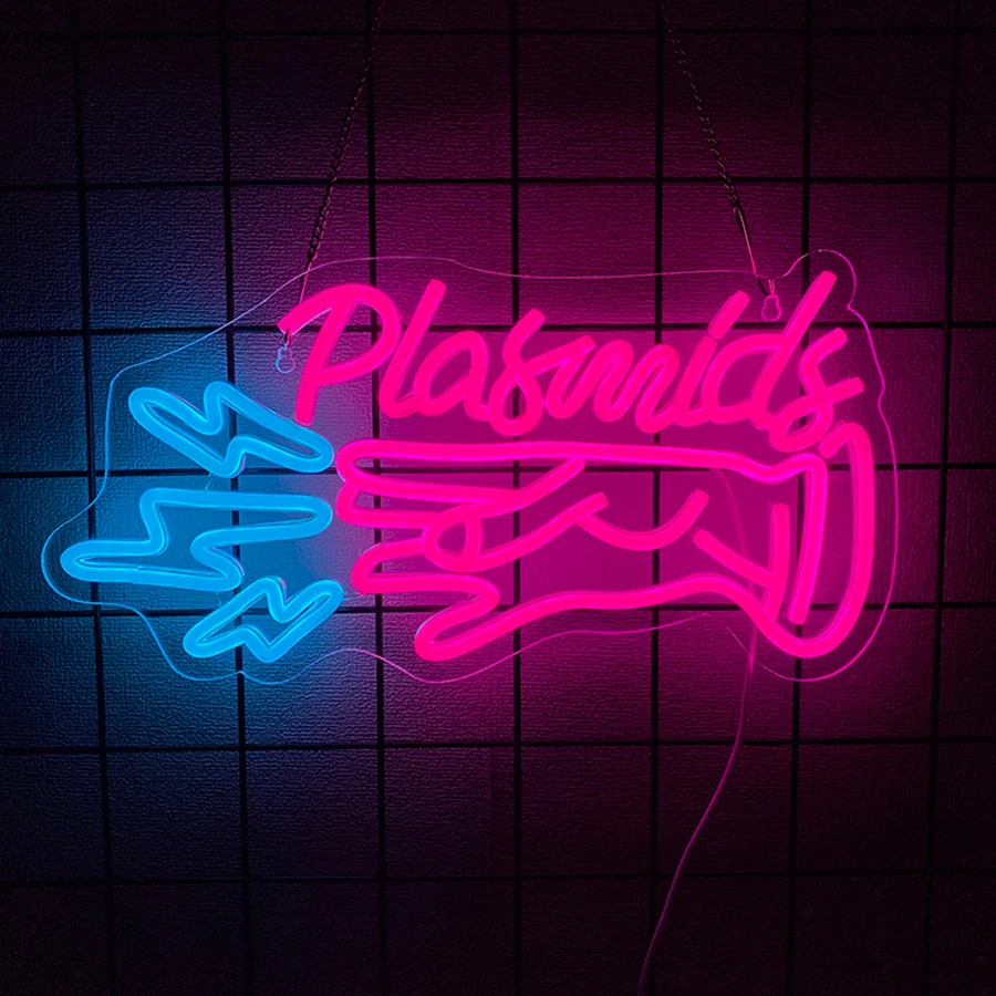 

Plasmids Neon Sign For Wall Decor,Light Up Sign For Living Room Decor,Man Cave,Game Room,Bar Club,Gathering,Festival Gift