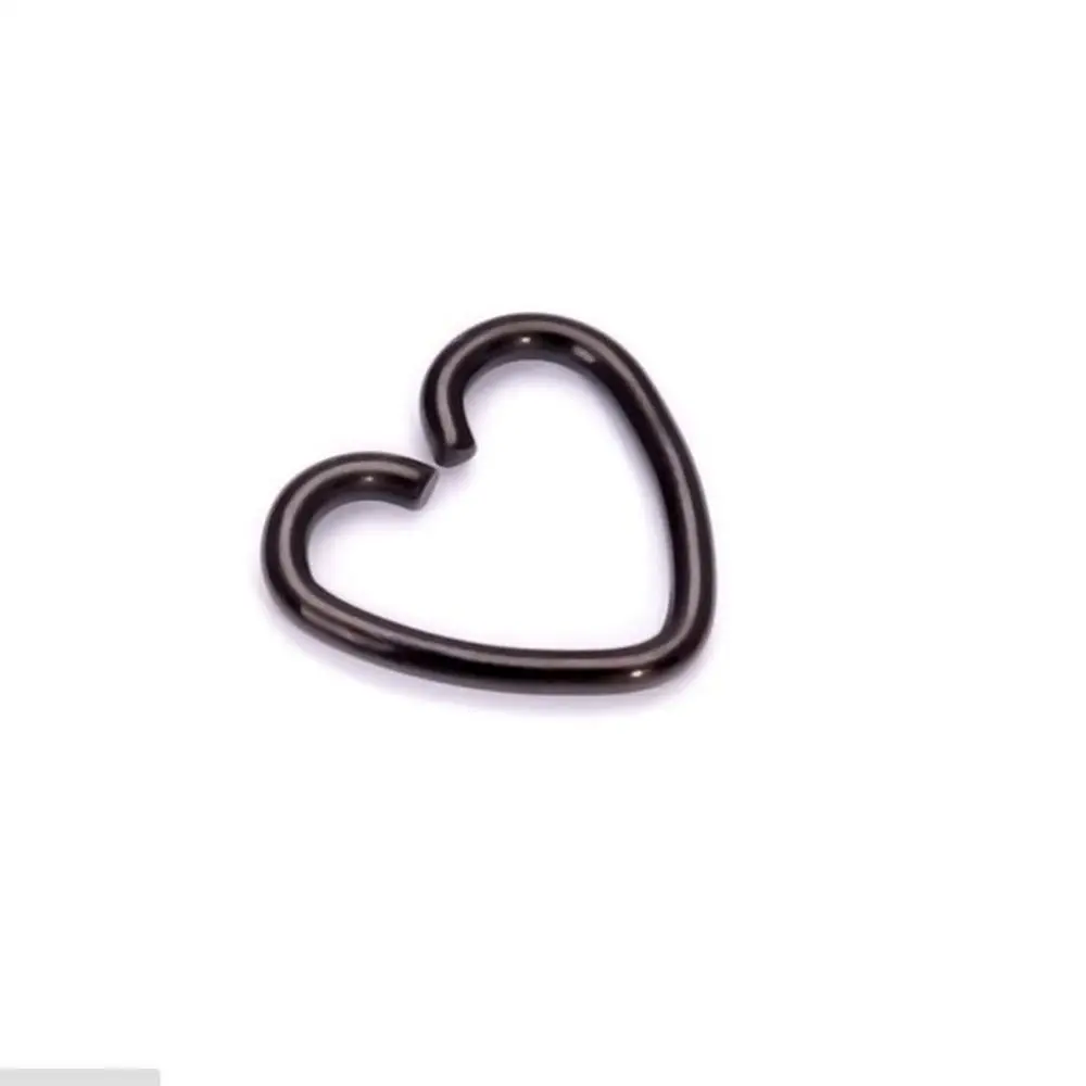 Hot Sale Cartilage Love Surgical Steel Heart Ring Hoop Ear Stud Daith Piercing Earring for Gifts