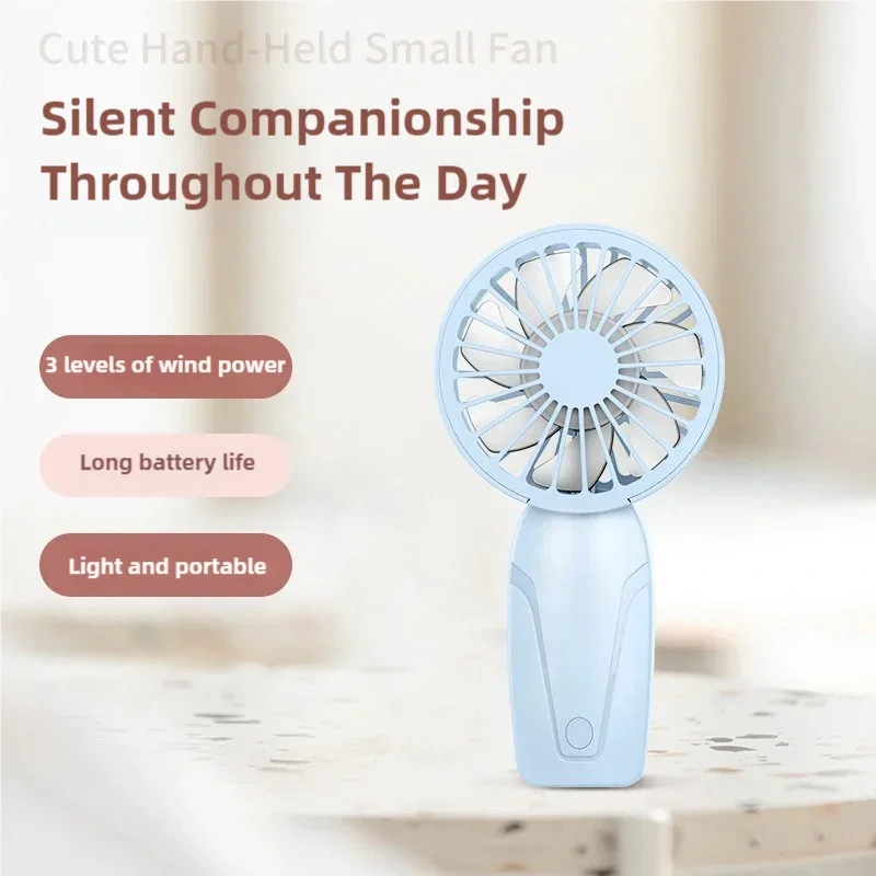 

Ручной вентилятор, мини-портативный электрический вентилятор, USB перезаряжаемый вентилятор, 3-я передача, ветер, легкий уличный инструмент для внутреннего охлаждения, подарок студенту