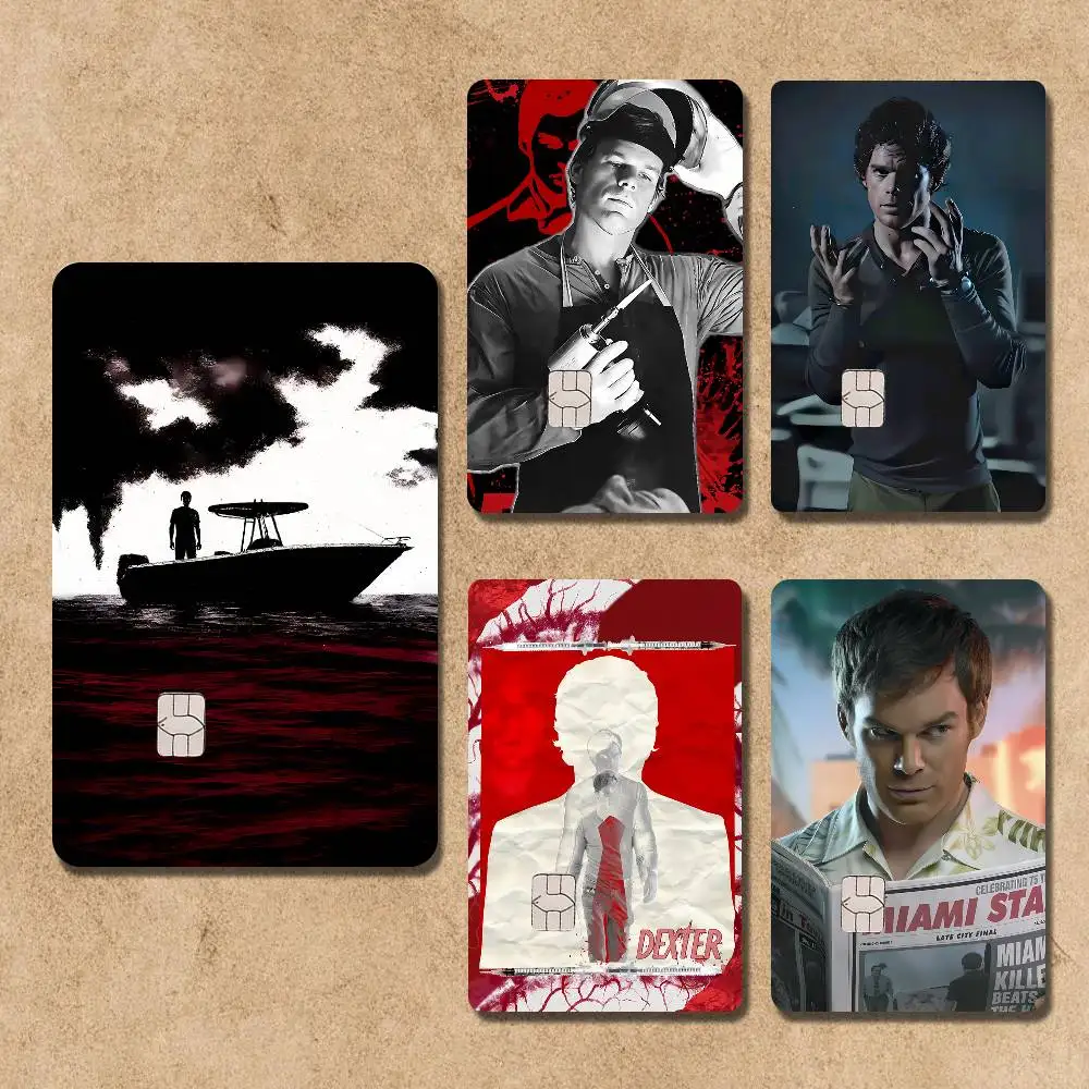 D-Dexter Morgan Credit Card Skin Party Stickers for Visa Bank Card Bus Metro Access Card Pvc Waterproof Decal Gift