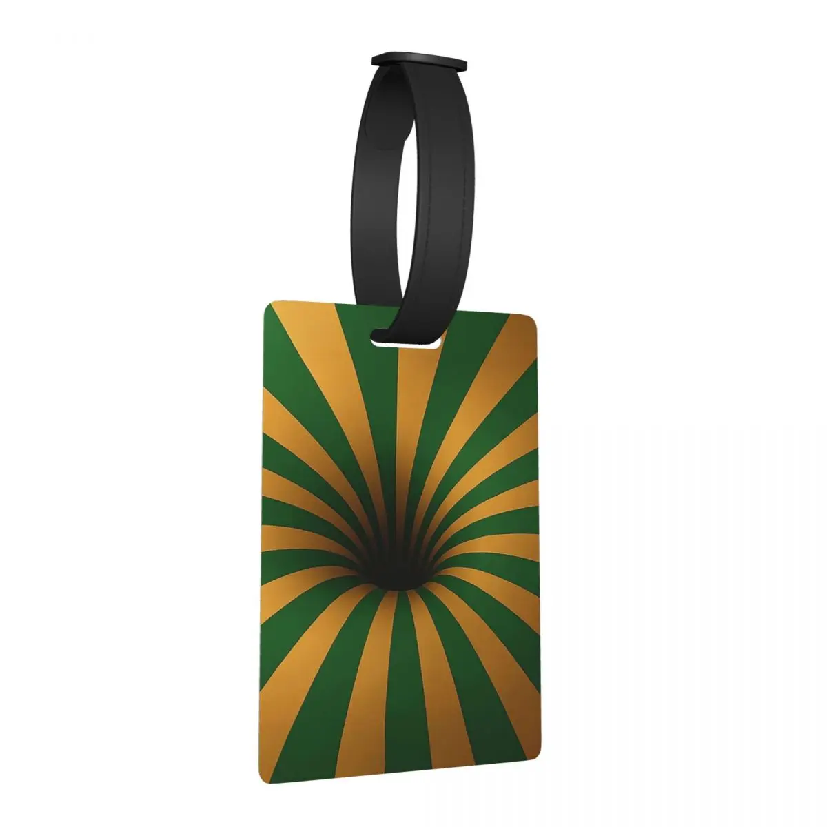 

Green Gold 3D Vortex Illusion Luggage Tags Suitcase Accessories Travel Fashion Baggage Boarding Tag Label Holder ID Name Address