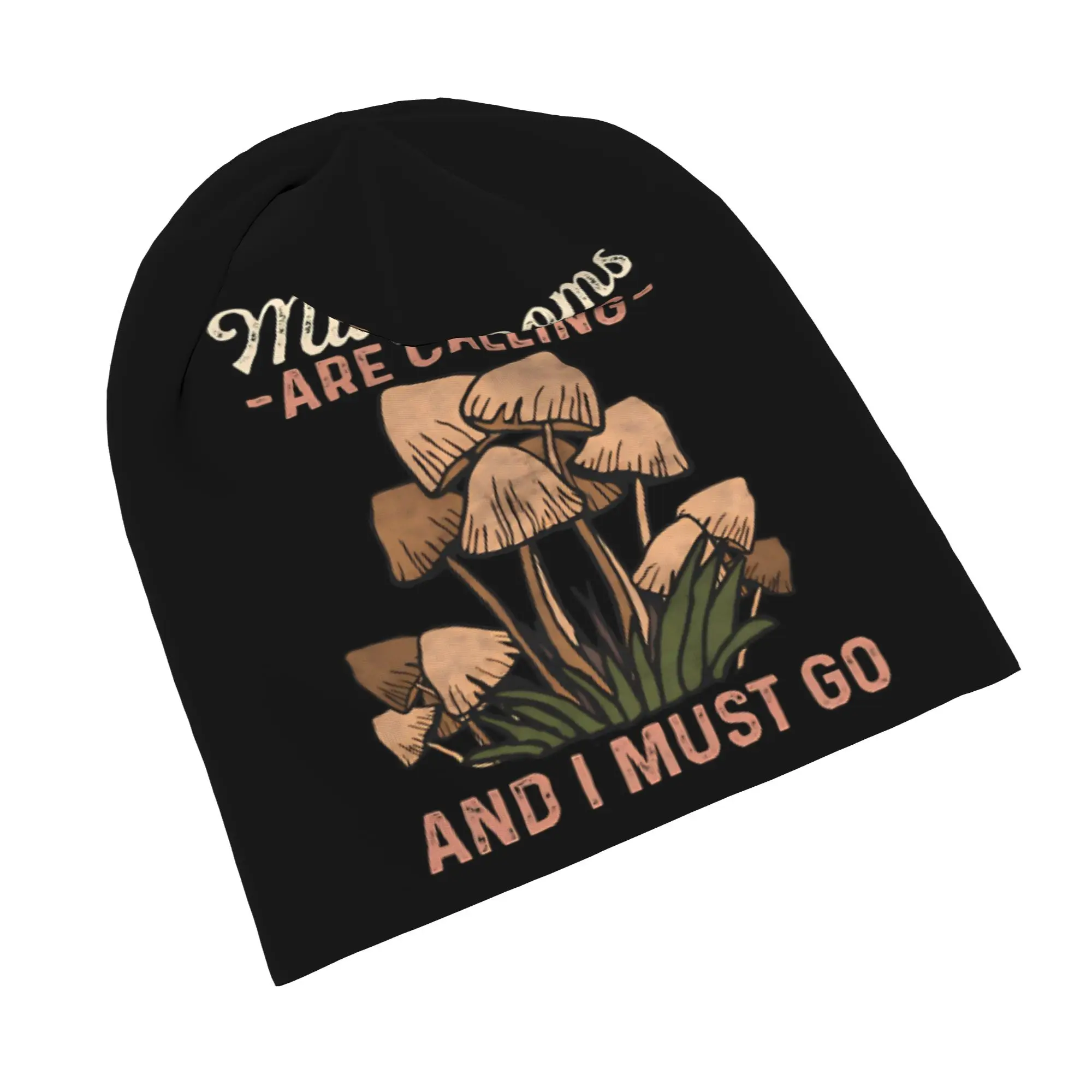 Quick Dry Mushrooms Are Calling Slouchy Beanie for Men Women Daily Work Skull Cap
