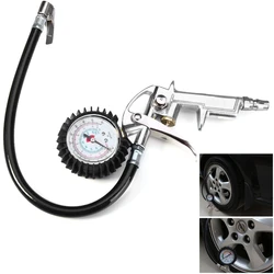 Tire Pressure Gauge For Car Motorcycle SUV Inflator Pumps Tire Repair Tools Pressure Gun Type For Air Compressor Durable