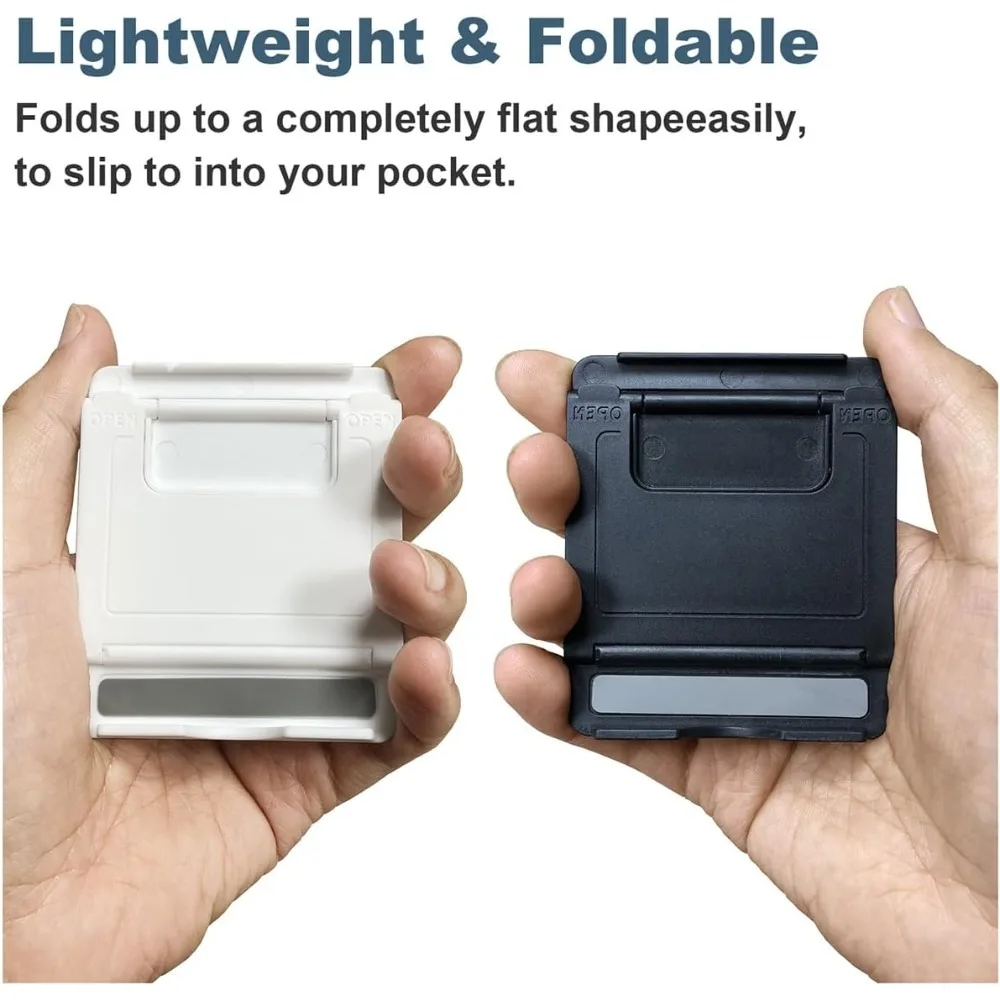 جودة عالية - أبيض وأسود، 2 حزمة حامل الهاتف الخليوي، حامل هاتف قابل للطي للمكتب - شحن مجاني، حار بيع!