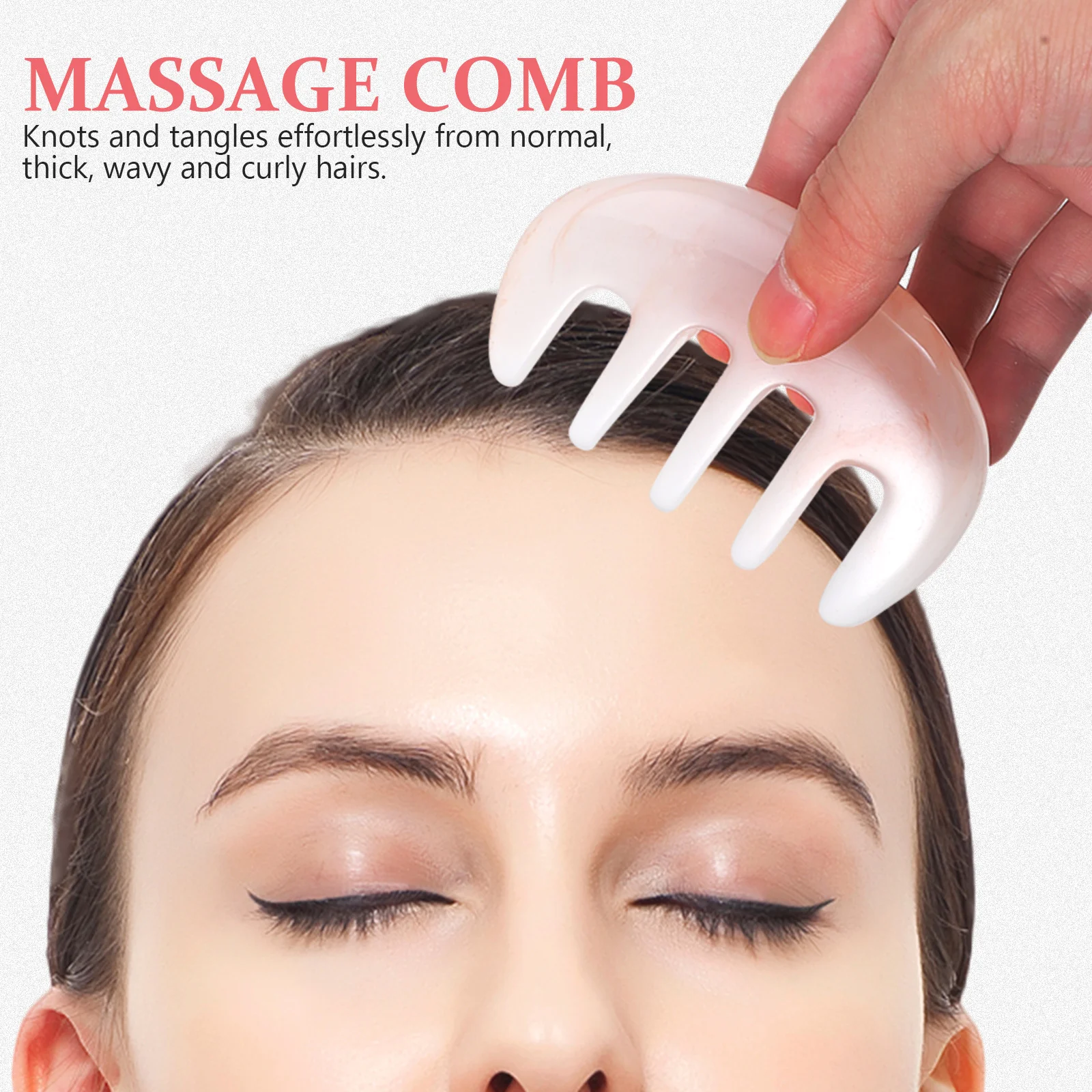 

1pc For Women Portable Scalp Massage Practical Massage Tool Tool Natural Hair Woman Care Hair Creative Comb Comb