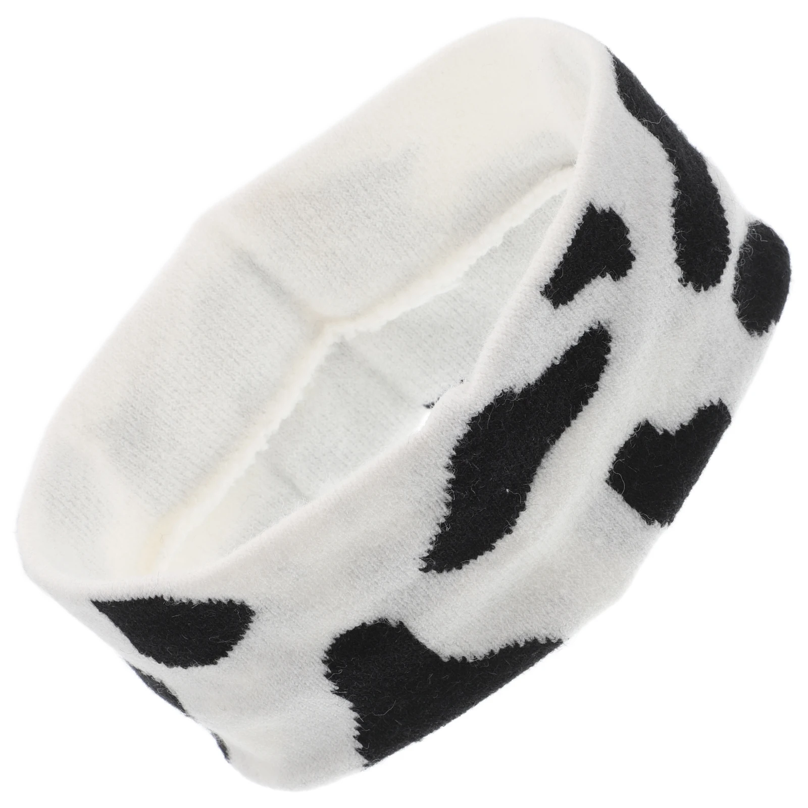 

Leopard Print Knitted Headscarf Elastic Headb s for Men Women Sweat Absorbing Knitted Sports Gym Running Accessories