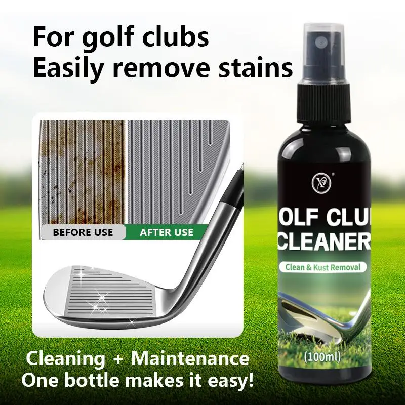 100ml Golf Club Cleaner Spray Restore Grip Tackiness Rust Removal Polish Maintenance Spray Club Heads Accessories