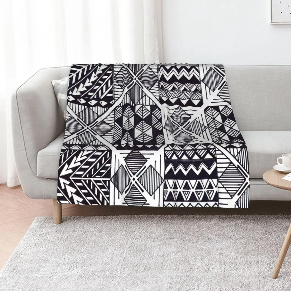 

12 Square Motifs of Samoa Throw Blanket Moving christmas decoration Sofa Quilt Luxury Brand Blankets