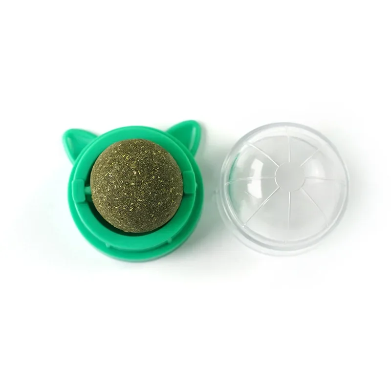 Rotating Cat Mint Ball New Cat's ears (Steamed cat-ear shaped bread) Pet Molar Toy Interactive Lickle Pet Products view 5