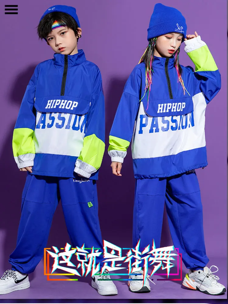 Jungen Hip Hop Kostüme Mädchen Tank Cargo Hose Outfits Kind Jogger Street Dance Kinder Streetwear Mädchen Sport Tragen Mädchen Tanz Kostüm