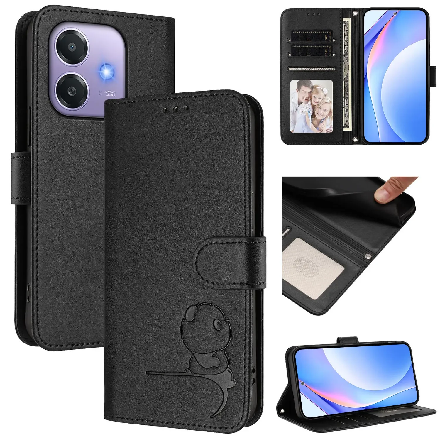 

Flip Magnetic Leather Cover For OPPO A80 A79 A94 A96 A74 A54 A58 A78 A98 A57S 4G 5G Coque Card Slots Wallet Stand Case Fundas