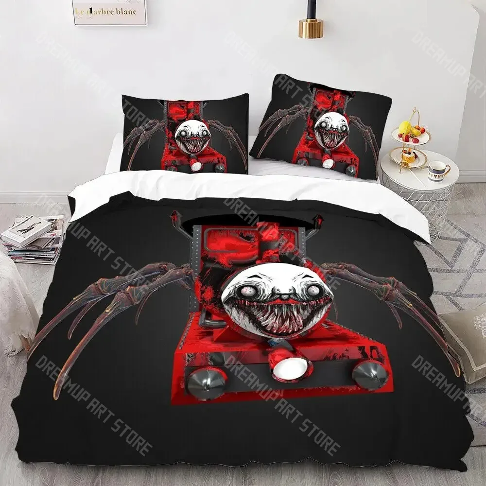 3D Printed Choo Choo Charles Bedding Set for Boys Girls Duvet Cover Pillowcase Twin Queen King Full Single Double Sizes