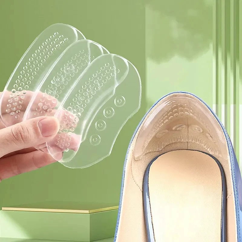 1 Paar 4D High Heel Fußpflege-Pads Einlegesohlen Patch Schmerzlinderung Anti-Verschleiß Polster Fersenschutz Selbstklebender Rückensticker