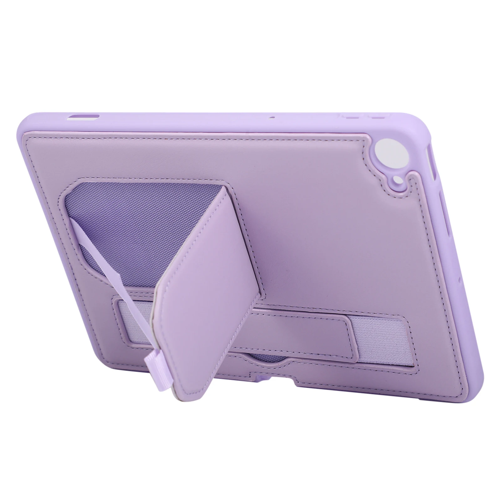 For Xiaomi Redmi K Pad 2 Case Kickstand PU + TPU Tablet Cover with Wristband   /   Pen Slot - Purple