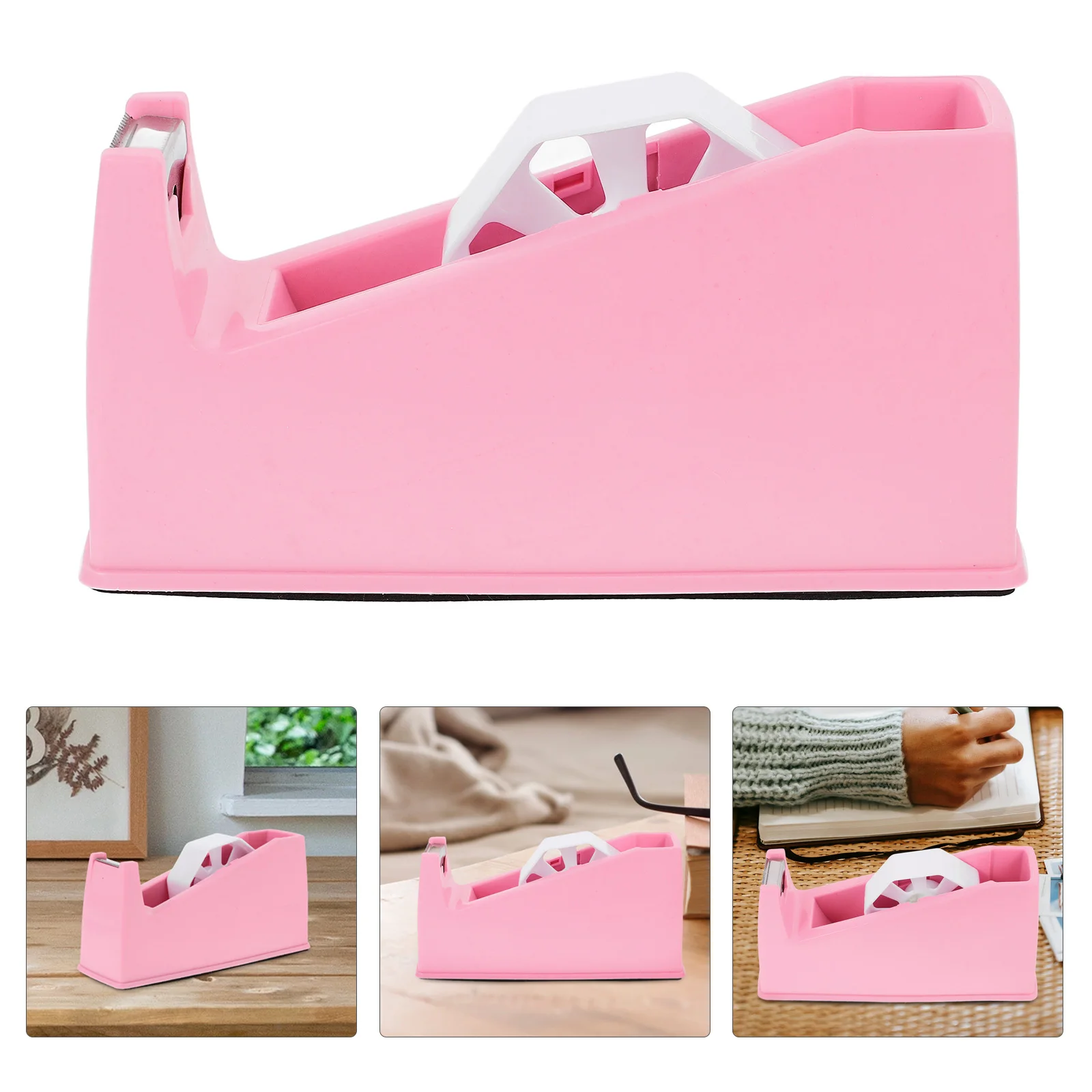 موزع شريط سطح المكتب، تصميم لطيف للمشروعات الفنية، حامل قاطع الشريط المحمول، منظم اللوازم المكتبية القوي