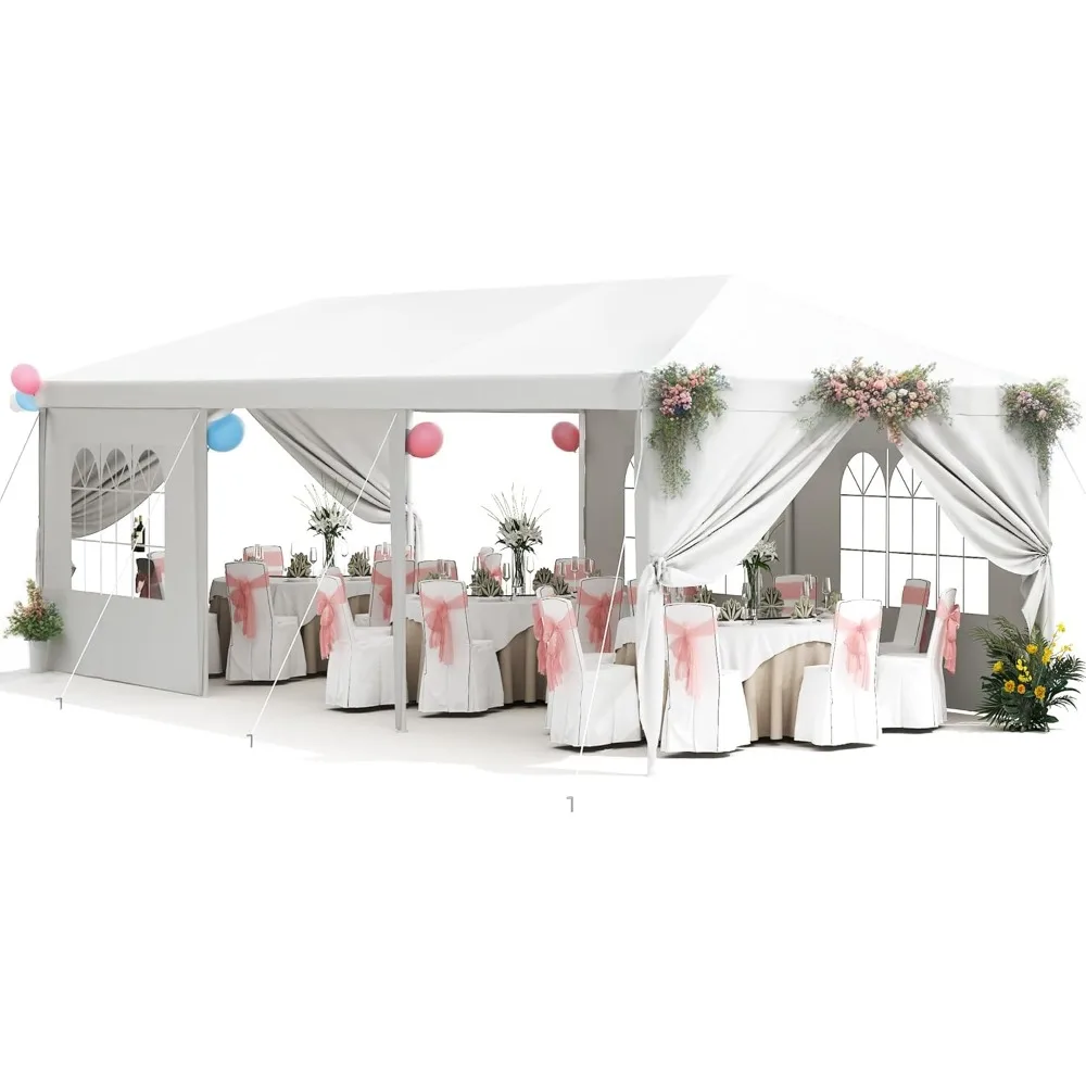 Tienda de campaña para fiestas, carpa de 10x30 para fiestas, carpa de boda al aire libre para fiestas, carpa para eventos de barbacoa, refugio para Gazebo de Patio