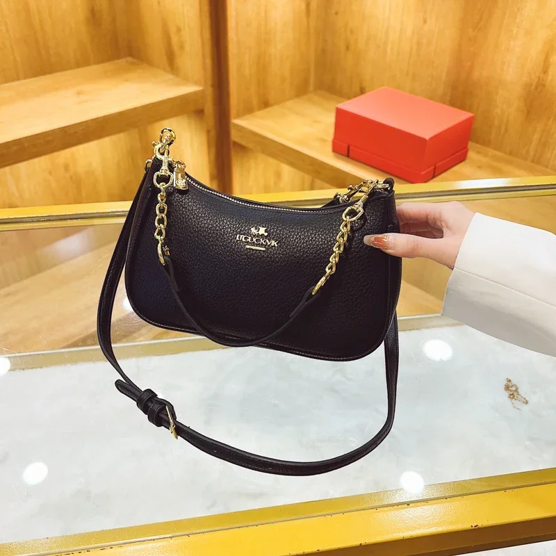 

​2025 Vintage Style Crossbody Bag, Elegant Zipper Shoulder Purse, Outdoor Casual Handbag, Lightweight & Durable​