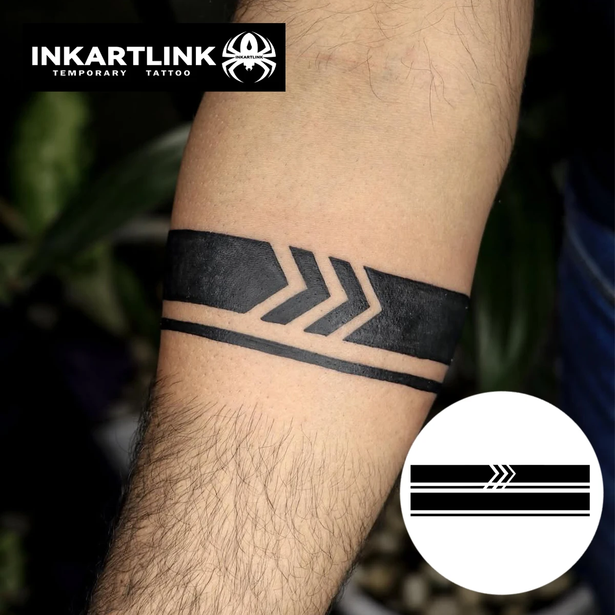Armband  Temporary Tattoo,Lasts To 15 Days New Technology Magic Waterproof Semi Permanent Sticker.