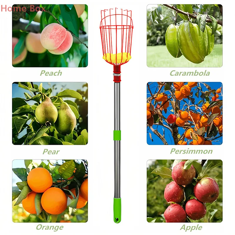 Fruit Picker Tool Gardening Orchard Picking Tool With Storage Bag Fruit Catcher For Cherry Berry Orange Lemon Pear