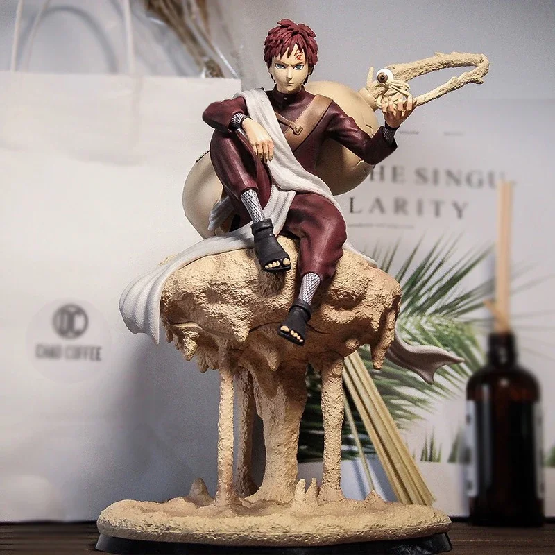 NARUTO Gaara Anime Figurine Naruto Sandstorm Action Figures Sitting PVC Collection Model Peripheral Toys Birthday Gifts