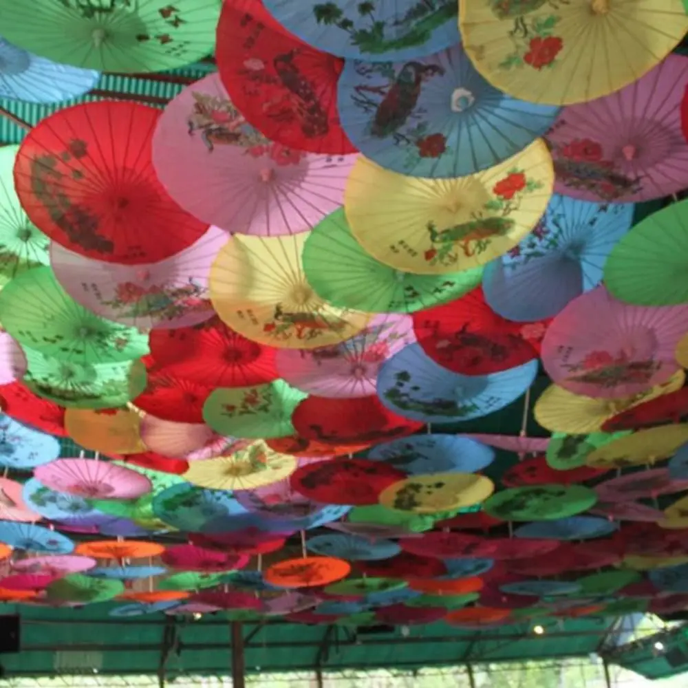 Chinese Antique Style Oiled Paper Umbrella 10 Colors Decorative Umbrella Dance Performance Umbrella Dance Performance