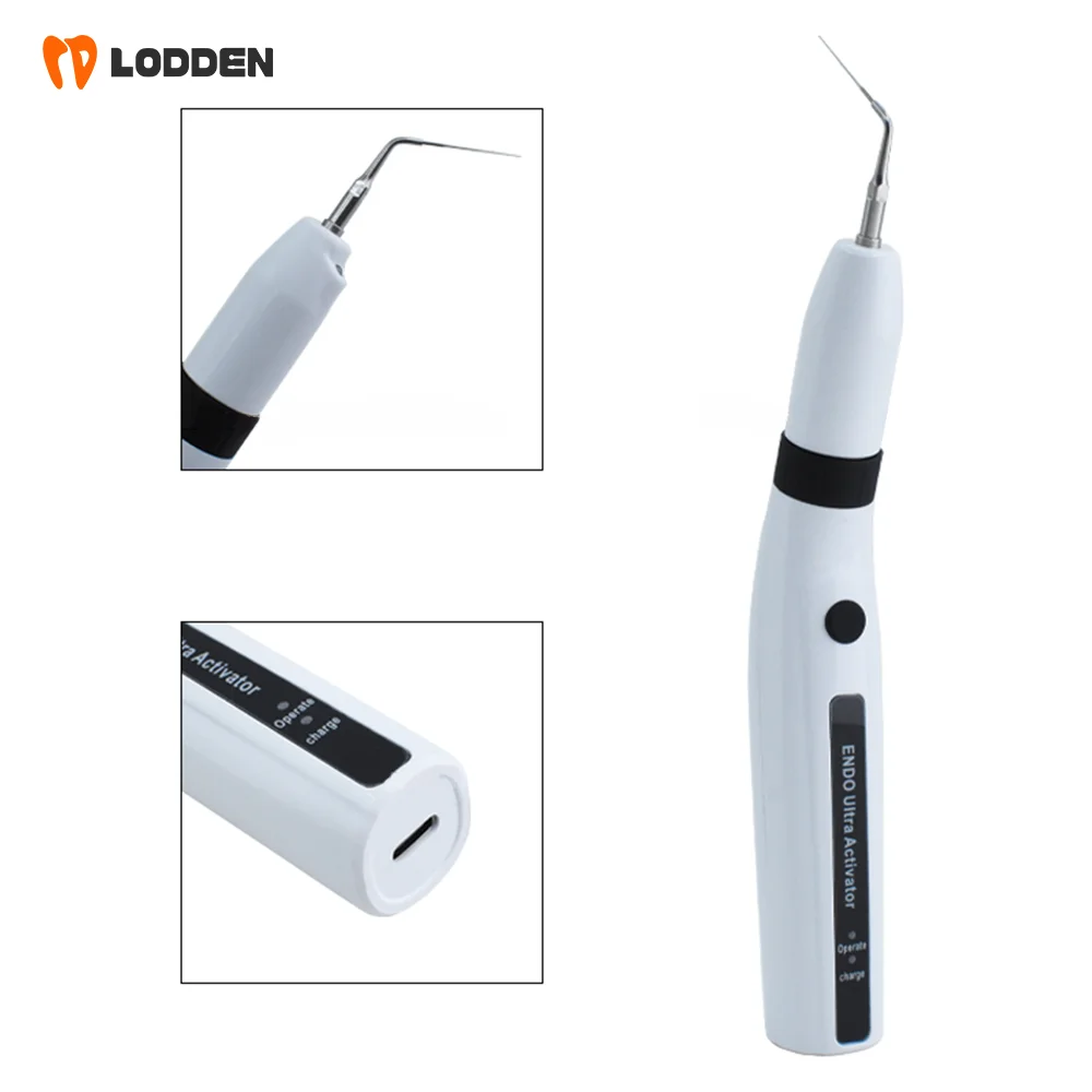 Dental Ultrasonic Activator Wireless Endodontic Irrigator With LED Chargeable Root Canal Cleaning Treatment With 6 Tips 182-D2