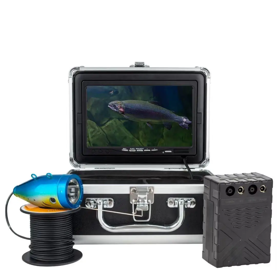 Fish Finder Detector 2023 New SYANSPAN Video Underwater Winter Ice Sea Fishing Camera 36 Switchable LEDS 7'' 1080P Display