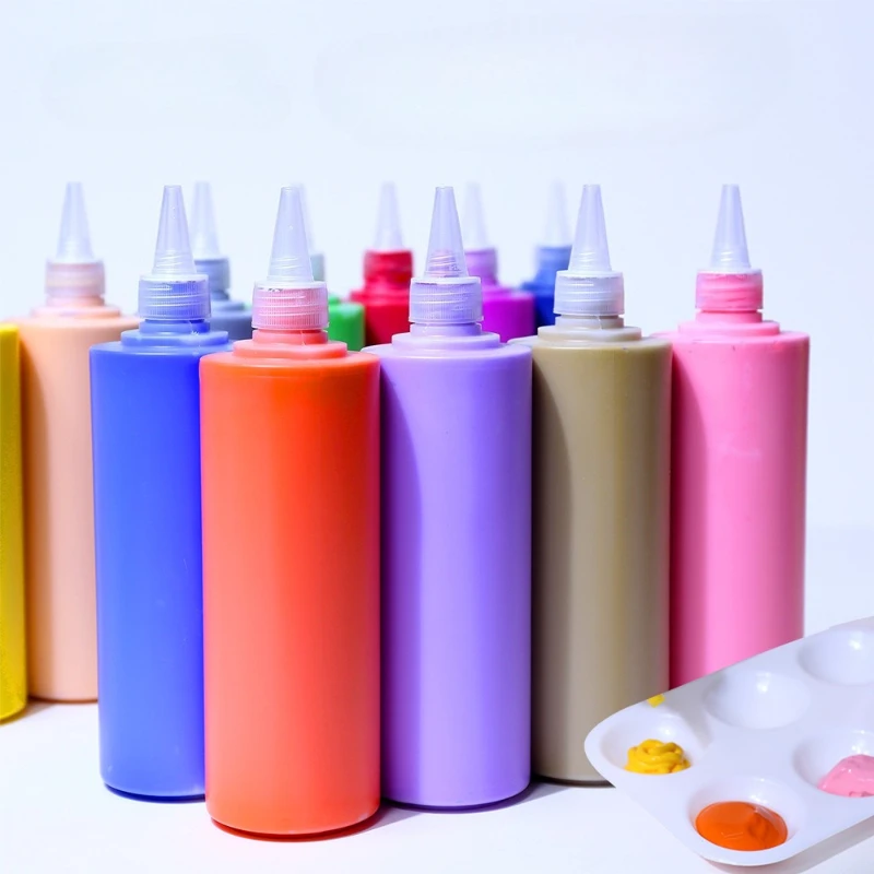 500ml pasta z farbą akrylową delikatna szybkoschnąca wodoodporna odporna na wilgoć dla majsterkowiczów malowane malowanie ścian gipsowa lalka Graffiti — zdjęcie produktu 4