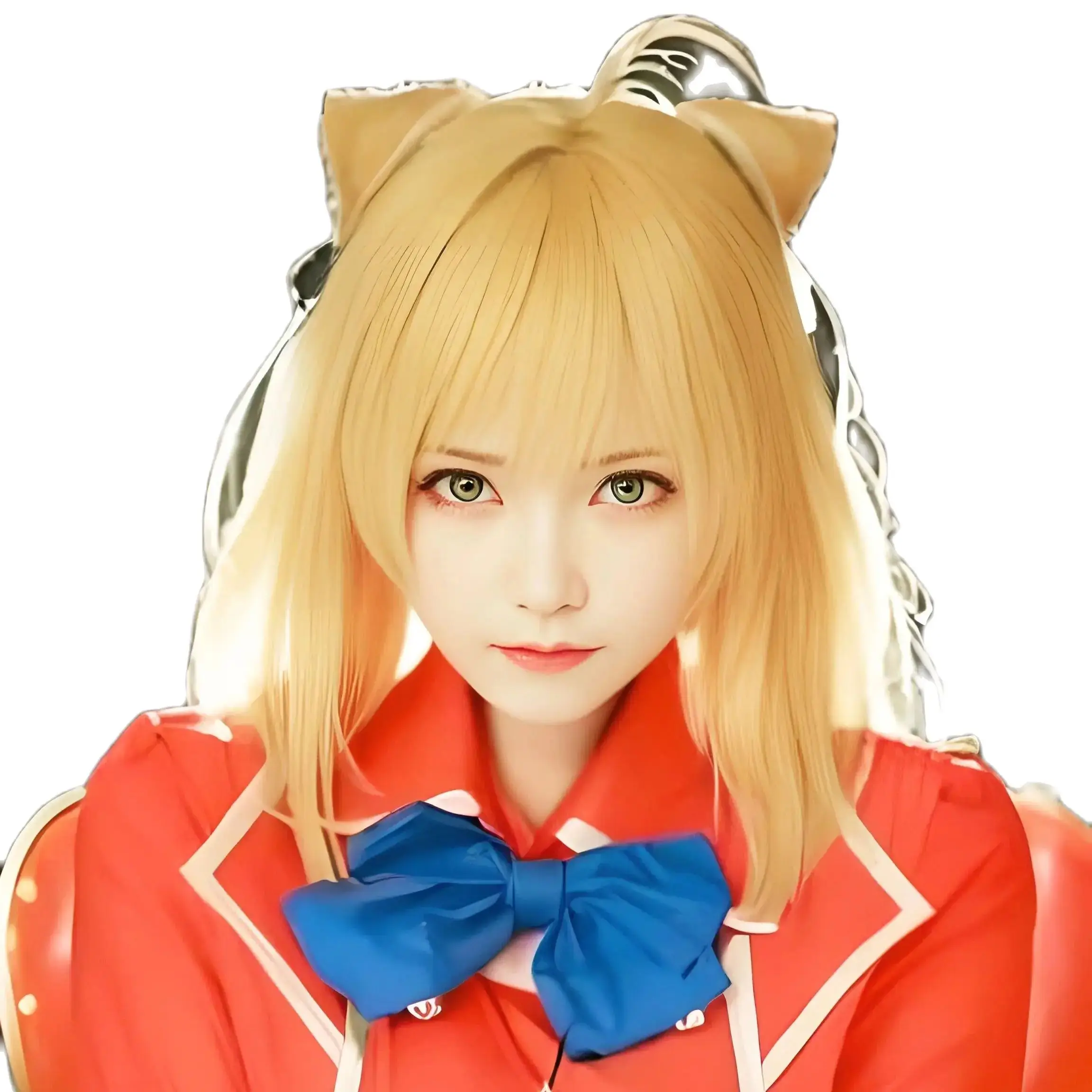 Anime Hikikomari The Vampire terakomari gandesblood cosplay Wig Gold Long hair anime cosplay Wig Game cosplay wig