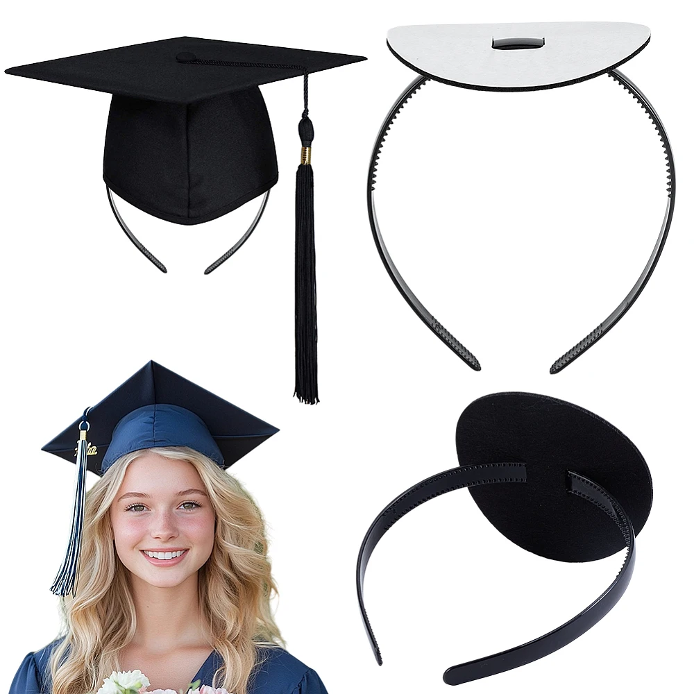 1Pc Graduation Cap Headband Insert Firm Anti-fall HairBand for Grad Cap Graduation Hat Decorations Holder for Students Graduates