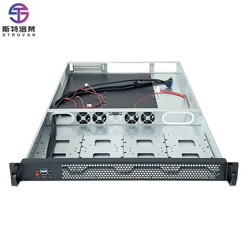 19 Inch 1U Server Chassis ultra Short Chassis 650mm Deep Power Supply Small  ATX Motherboard 305*330mm Rack case